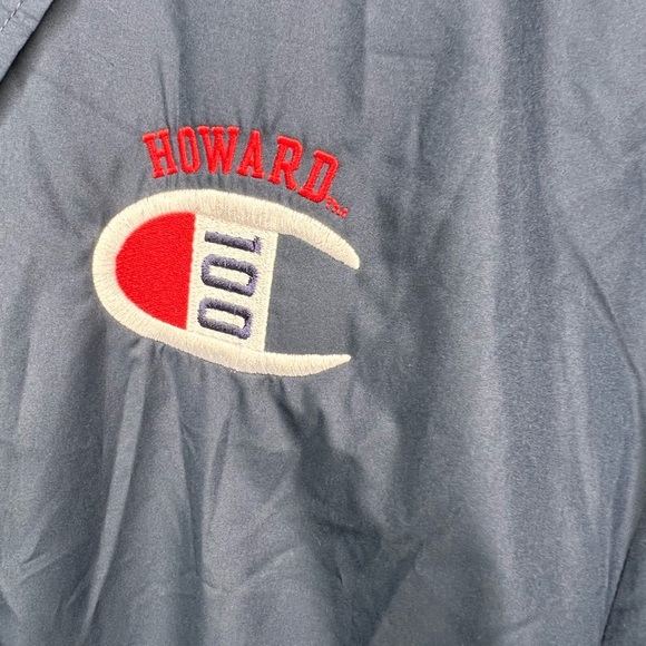 Champion Coaches Jacket Wind Breaker Men’s Size 2XL Snap Button Dark Blue - Picture 3 of 5